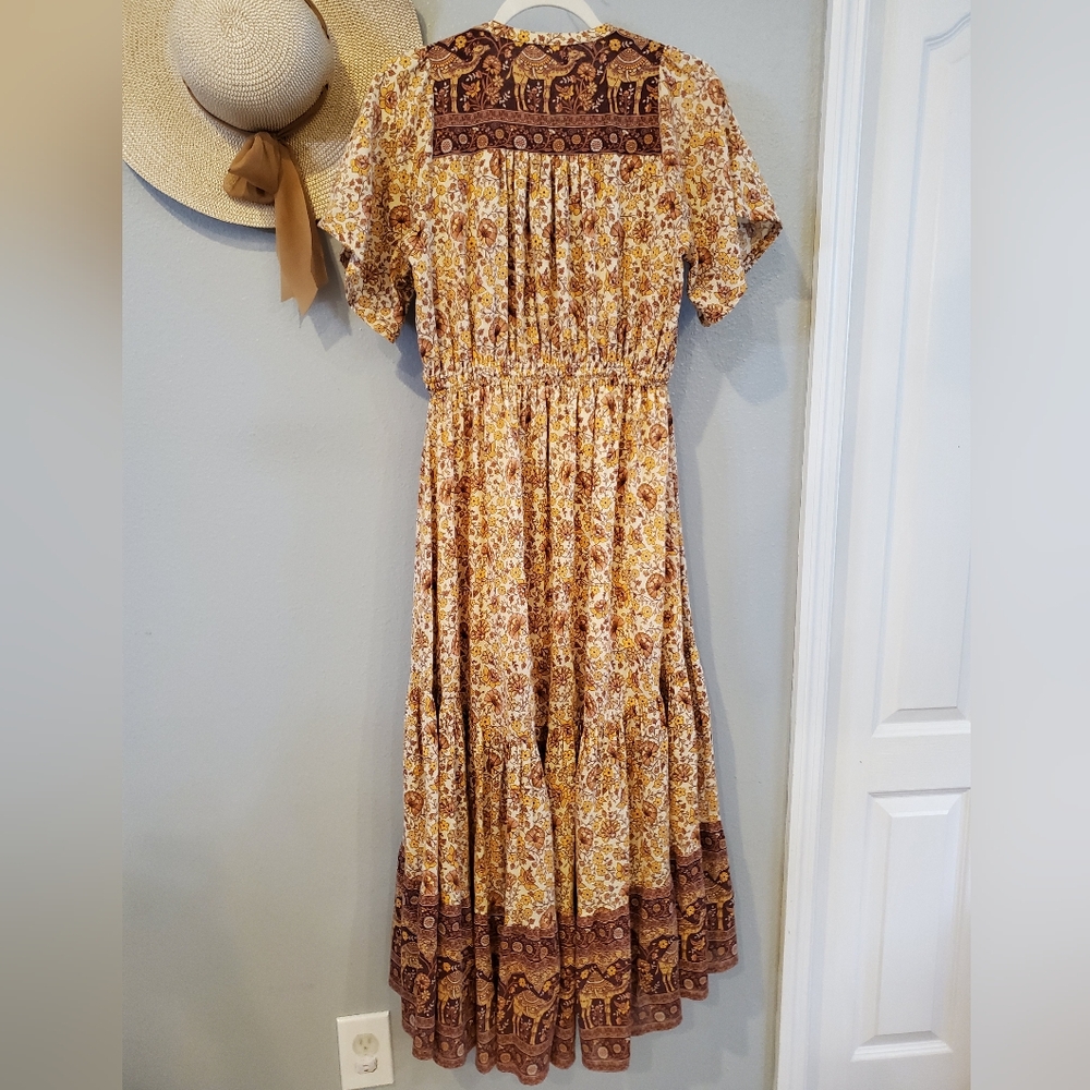 spell sundown boho dress Gown, Small The Sundown Romper is color filter:Brown Designer Royal Blue and Size:AU 12 (US 8)